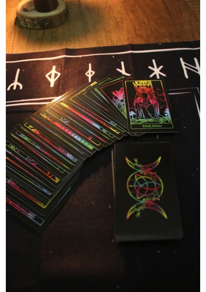 Küçük Rainbow Spiritüel Tarot Destesi 78 Kart