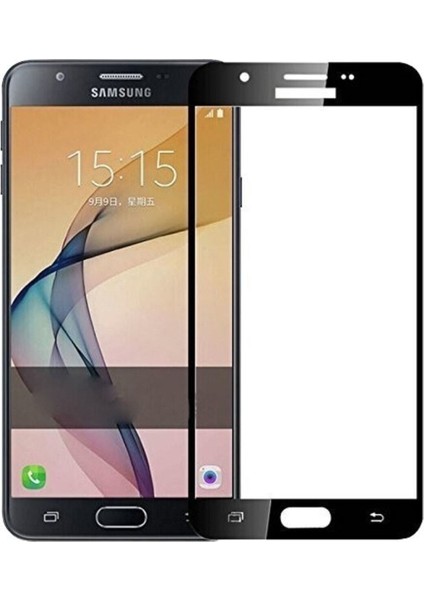 Samsung Galaxy J7 Prime Kırılmaz Cam Ekran Koruyucu Siyah