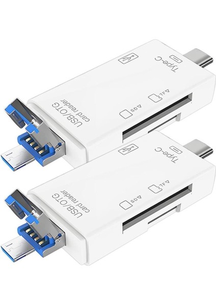 Çoklu 6 In 1 Kart Okuyucu Adaptör Usb-Otg Hub Type-C Yd-40