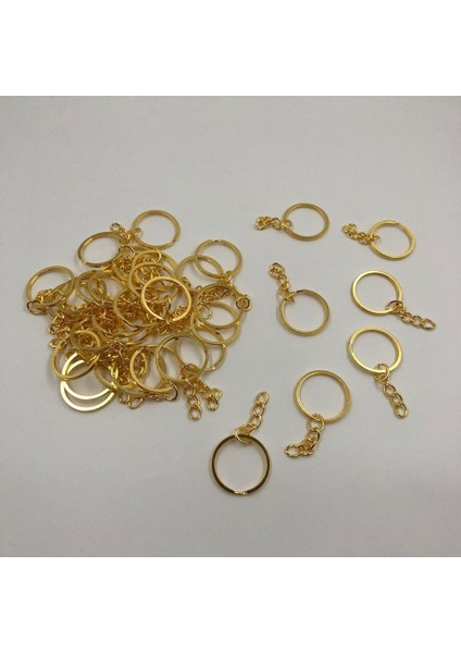 Zincirli Anahtarlık Altın Renk 100 Adet fiyatları