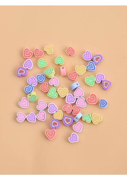 Fimo Kalp Boncuk 25 Adet