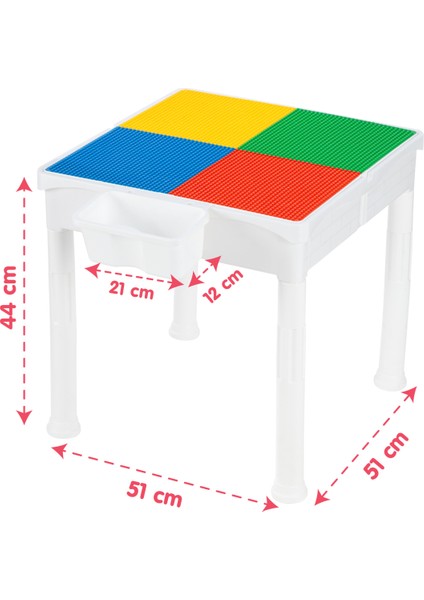 Creative Games Mega Aktivite Masa Sandalye Seti LegoClassic Uyumlu