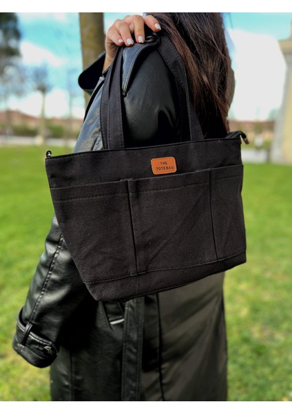 Beş Gözlü The Tote Bag Kanvas El ve Omuz Çantası indirimleri