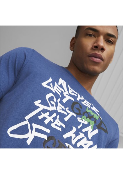 539247-01 Greatness Tee 1 Erkek Basketbol Spor Mavi Tişört modelleri