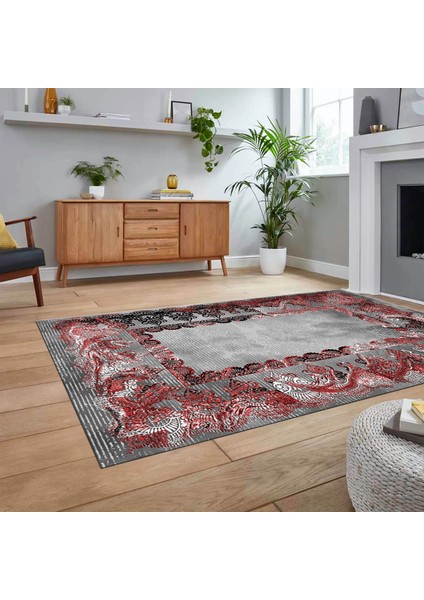 Dijital Baskılı Kaymaz Taban Yıkanabilir Klasik Desen Yolluk Salon Halısı, V-Klasik-08-Bordo, fiyatları