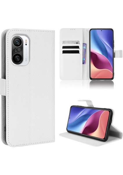 Xiaomi Poco F3 Kapak Kart Tutucu Manyetik Cüzdan Kickstand Için Kılıf (Yurt Dışından)
