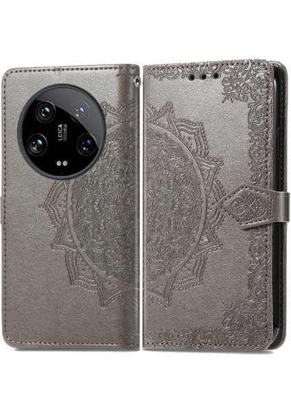 Xiaomi 14 Için Kılıf Ultra Kapak Kapak Basit Iş Deri Kılıf Desen (Yurt Dışından)