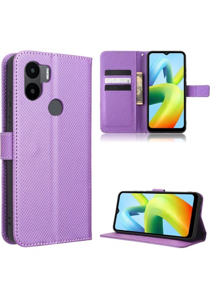 Xiaomi Redmi A2 Artı Manyetik Cüzdan Kickstand Kapak Kart Tutucu (Yurt Dışından)