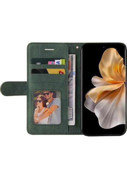 Vıvo V30 5g Için Flip Case Pu Deri Flip Folio Kılıf Iki Renkli Dikiş (Yurt Dışından) fırsatları