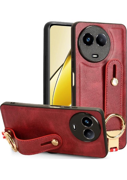 Realme 11 5g Premium Pu Deri Kolaylık Bilek Kayışı Için Kılıf (Yurt Dışından)