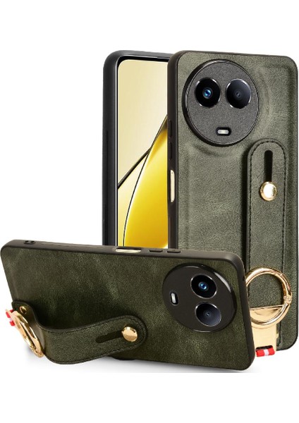 Realme 11 5g Premium Pu Deri Kolaylık Bilek Kayışı Için Kılıf (Yurt Dışından)