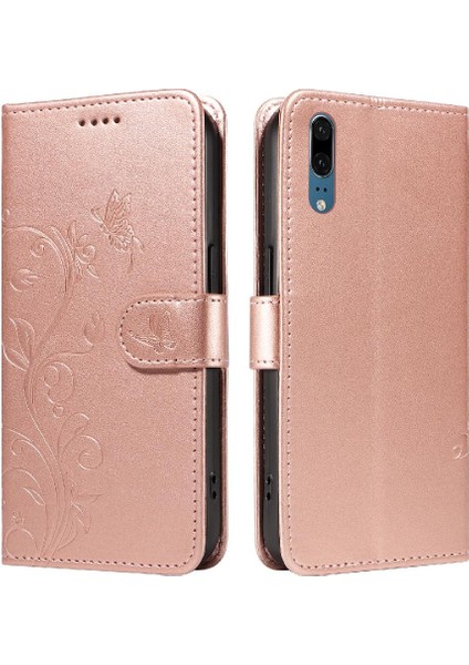 El Kayışı ve Kart Yuvası Yüksek Kaliteli Telefon ile Huawei P20 Için Flip Case (Yurt Dışından)