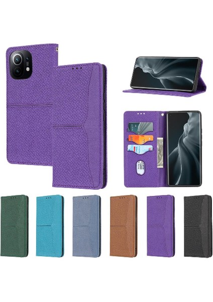 Xiaomi Mi 11 Lite Için Kılıf El Cüzdan Flip Folio Kitap Kredi Kartı Tutucu (Yurt Dışından)