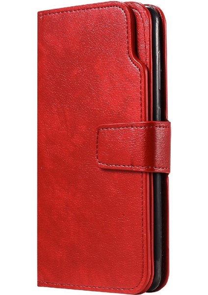 Samsung Galaxy Case Pu Deri Manyetik Cüzdan 9 Kart Yuvaları Için Kılıf (Yurt Dışından) indirimleri