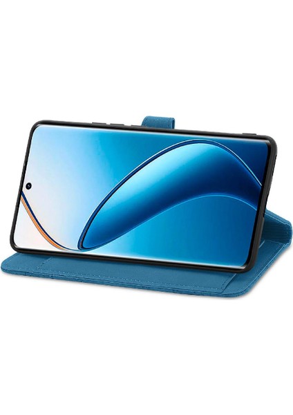 Realme 12 Pro Iş Için Çok Renkli Cüzdan Flip Fermuar Tarzı Yuvası (Yurt Dışından)