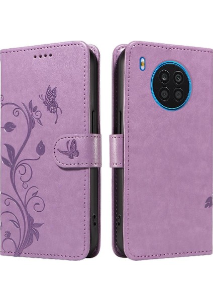 Huawei Nova 8i Yüksek Kalite Deri Cüzdan Telefon Kılıfı ve Kart (Yurt Dışından)
