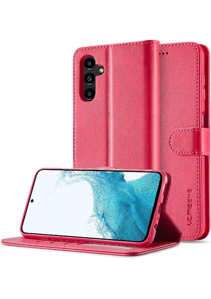 Samsung Galaxy A35 5g Kart Yuvaları Cüzdan Tutucu ile Buzağı Doku (Yurt Dışından)