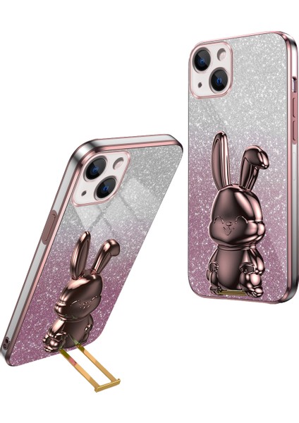 iPhone 15 Plus'lı Elektro Kaplama Telefon Kılıfı (Yurt Dışından)