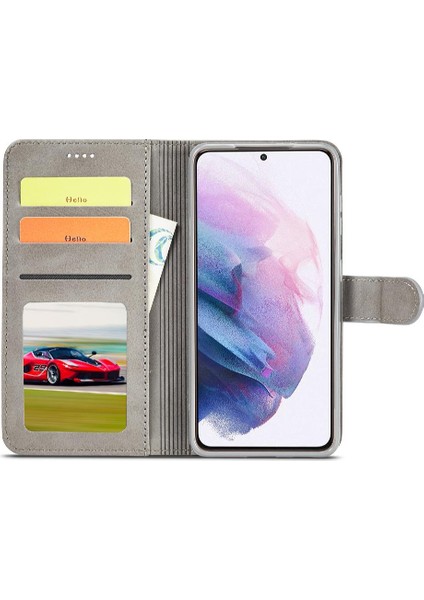 Samsung Galaxy S21 Kart Yuvaları Cüzdan Buzağı Doku Yatay Için Kılıf (Yurt Dışından) indirimleri