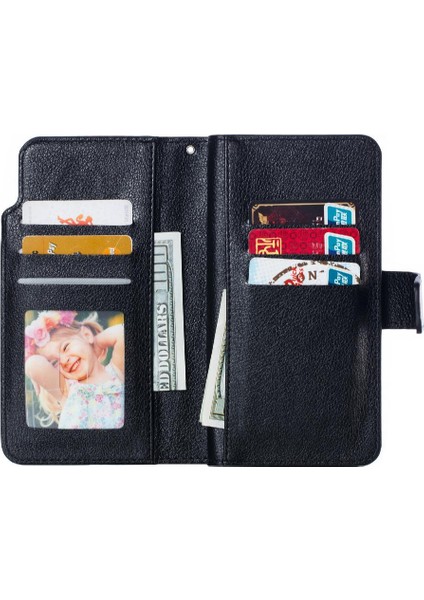 Samsung Galaxy S10 Artı 9 Kart Yuvaları Manyetik Cüzdan Kickstand Pu (Yurt Dışından) fırsatları