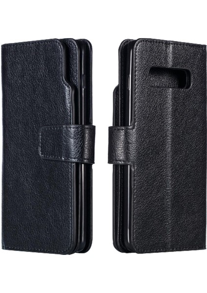 Samsung Galaxy S10 Artı 9 Kart Yuvaları Manyetik Cüzdan Kickstand Pu (Yurt Dışından) indirimleri
