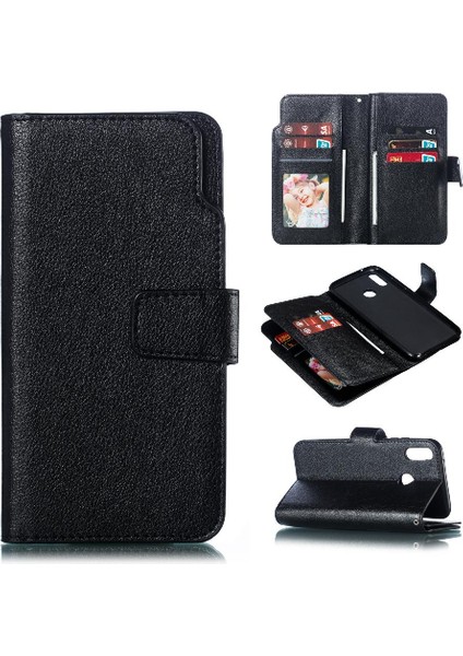 Huawei Y9 2019/Y8S Cüzdan Pu Deri Manyetik Kickstand 9 Kart (Yurt Dışından)