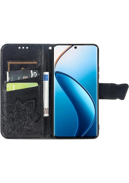 Realme 12 Pro Iş Çok Renkli Cüzdan Kelebek Kanat Için Kılıf (Yurt Dışından) modelleri