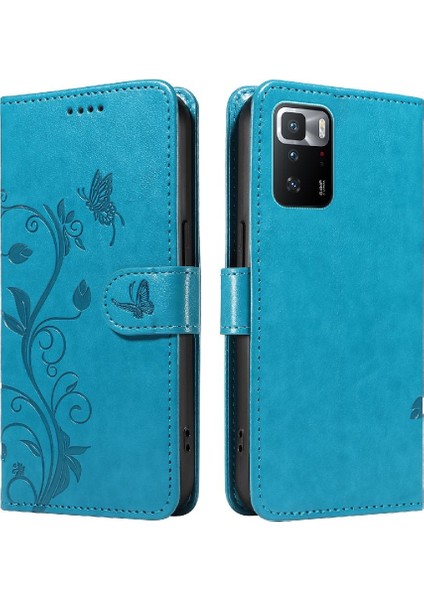Xiaomi Poco X3 Gt Kabartmalı Kelebek ve El ile Kart Yuvası (Yurt Dışından)