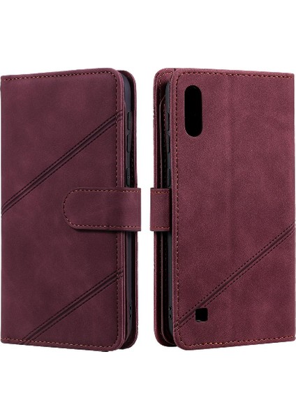 Samsung Galaxy A10/M10 Pu Deri Kart Tutucu Kickstand Cüzdan (Yurt Dışından)