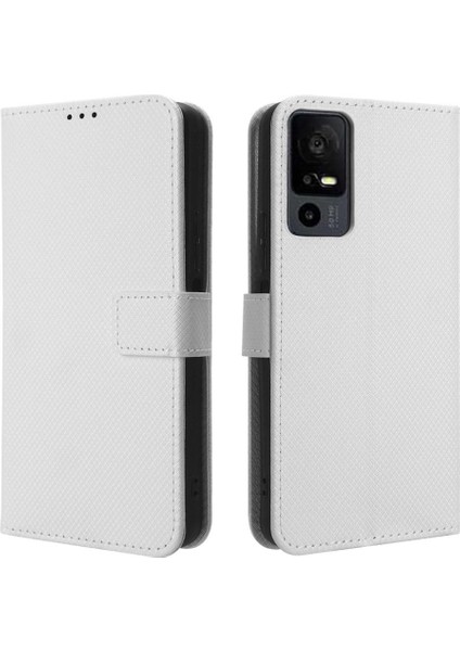 Tcl 40 Xl Kapak Için Kılıf Kickstand Manyetik Cüzdan Kart Tutucu (Yurt Dışından)