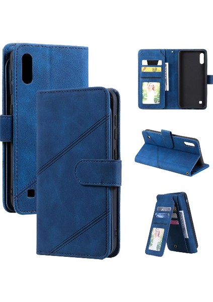 Samsung Galaxy A10/M10 Pu Deri Kart Tutucu Kickstand Cüzdan (Yurt Dışından)