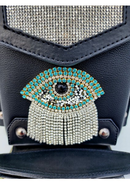Arba Bag Accessory Kristal Taş Sallantılı Figür Model Crossbady (Çapraz) Kadın Çantası modelleri