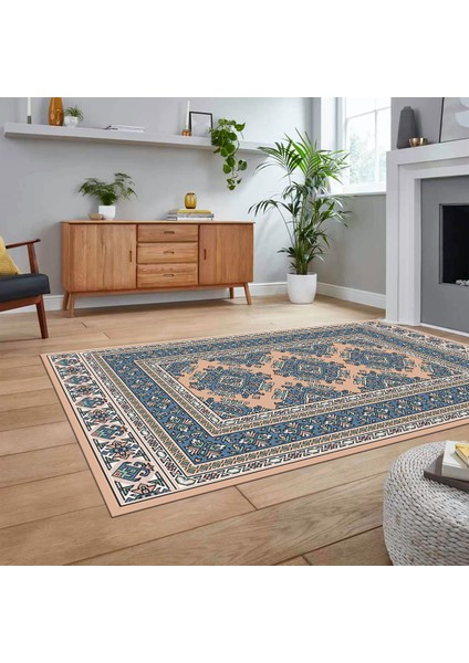 Dijital Baskılı Kaymaz Taban Yıkanabilir Etnik Desen Yolluk Salon Halısı, V-Etnik-04-Bej, fiyatları