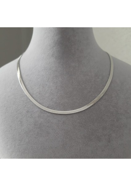 Çelik Gümüş Renk Italyan Zinciri Ezme Zincir Kolye fiyatları