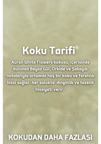Beyaz Çiçekler Yedek Çubuklu Oda Ve Ortam Kokusu Esansı Yedek Dolum Şişe White Flowers 500ml