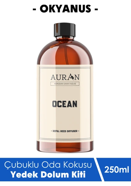 Okyanus Yedek Çubuklu Oda Ve Ortam Kokusu Esansı Yedek Dolum Şişe Ocean 250ml