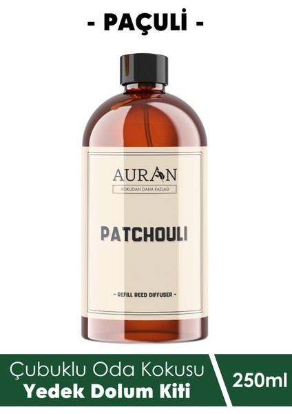 Paçuli Yedek Çubuklu Oda Ve Ortam Kokusu Esansı Yedek Dolum Patchouli 250ml