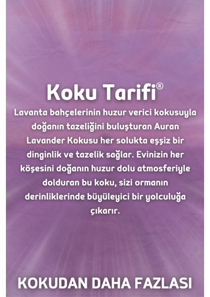 Lavanta Yedek Çubuklu Oda Ve Ortam Kokusu Esansı Yedek Dolum Şişe Lavender 250ml