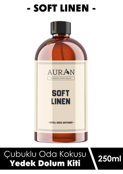 Soft Linen Yedek Çubuklu Oda Ve Ortam Kokusu Esansı Yedek Dolum Şişe Soft Linen 250ml