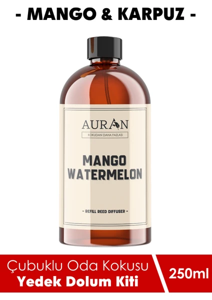 Mango & Karpuz Yedek Çubuklu Oda Ve Ortam Kokusu Esansı Yedek Dolum Mango & Watermelon 250ml