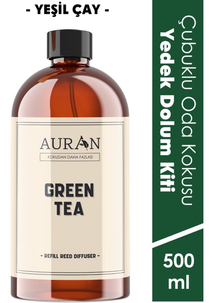 Yeşil Çay Çubuklu Oda Ve Ortam Kokusu Esansı Yedek Dolum Green Tea 500ml