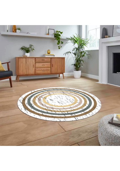 Dijital Kaymaz Taban Yıkanabilir Yuvarlak Çerçeveli Mutfak Salon Halısı, V-Y-Çerçeveli-41-Renkli, fiyatları