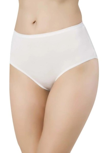 2572 Kadın Yüksek Bel Bambu Külot 12 Adet