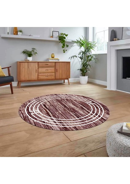 Dijital Kaymaz Taban Yıkanabilir Yuvarlak Çerçeveli Mutfak Salon Halısı, V-Y-Çerçeveli-42-Bordo, fiyatları