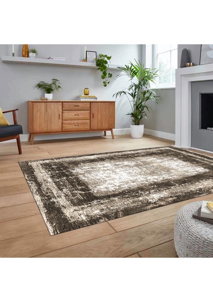 Dijital Baskılı Kaymaz Taban Yıkanabilir Çerçeveli Mutfak Salon Halısı, V-Çerçeveli-14-Kahve, fiyatları