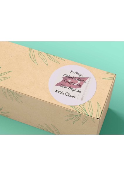 19 Mayıs Sticker Bayraklı Mat Etiket Resmi Tatiller Bayra ml ar 4 cm 33 Adet