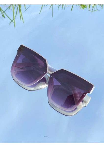 Selin Kare Beyaz Güneş Gözlüğü