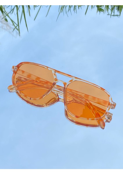 Turuncu Leoparlı Unisex Güneş Gözlüğü