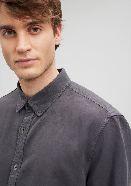 Keten Karışımlı Antrasit GÖMLEK0211293-85309 indirimleri