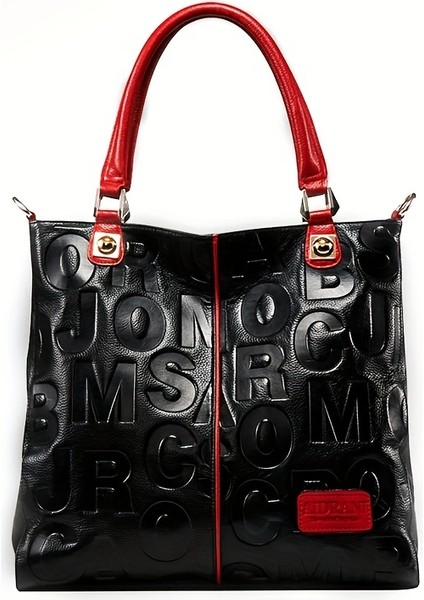 Tcherchı Kadınlar Için Harf Baskılı El Çantası (Yurt Dışından)